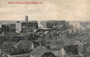 OTTUMWA, Iowa IA    MORRELL PACKING PLANT~Homes   Bird's Eye View  1911 Postcard