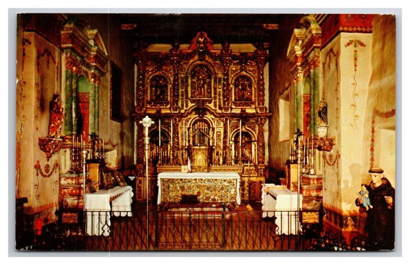 Mission San Juan De Capistrano Interior San Antonio Texas TX Chrome Postcard U24