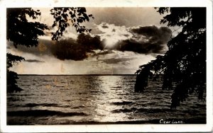 RPPC Real Photo Postcard MB Wasagaming Clear Lake 1942 K48