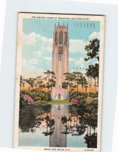 Postcard The Singin Tower At Mountain Lake Sanctuary, Lake Wales, Florida