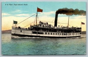 SS Flyer  Puget Sound  Washington   Postcard