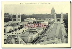 Old Postcard Paris Expostition Inaternationale of decorative arts Esplanade i...