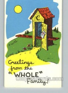 Out House, Out Houses, Outhouse 1969 postal used 1969