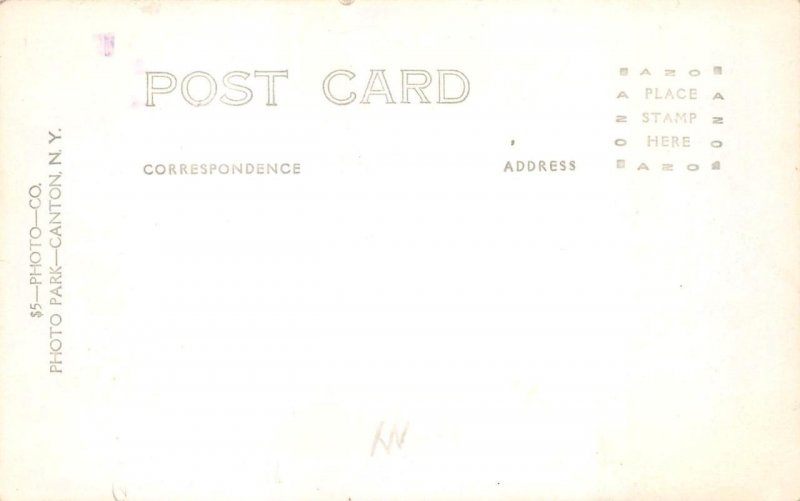 RPPC Blue Mountain Lake House Adirondacks New York 1920s Canton Vintage Postcard