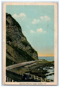 1935 Road Scene Cap Gros Mornne Gaspe Quebec Canada Vintage Posted Postcard 