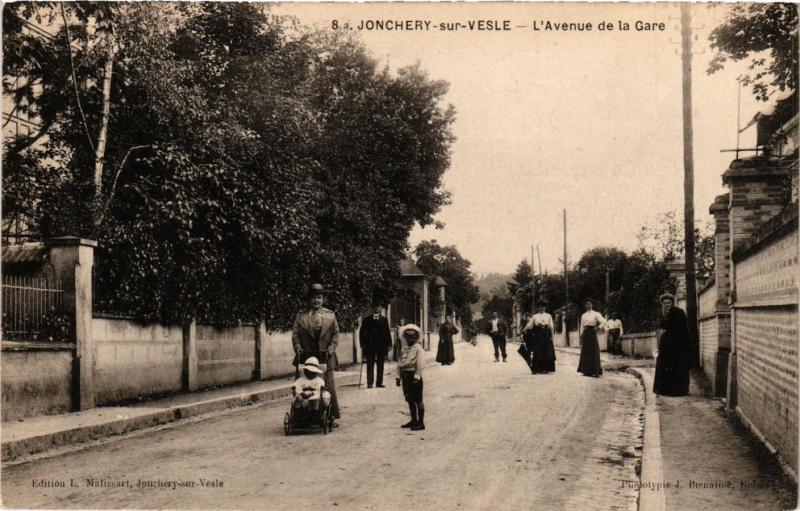 CPA JONCHERY sur VESLE - L'Avenue de la Gare (364416)