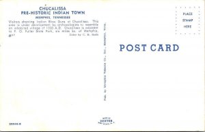 Memphis, TN Tennessee CHUCALISSA INDIAN TOWN Shooting Blow Guns VINTAGE Postcard