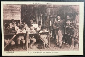 Mint France Real Picture Postcard Salesians Mission Ecuador Kivaros In Class