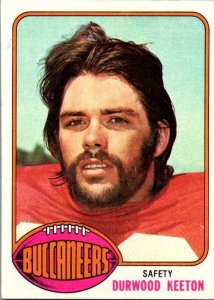 1976 Topps Football Card Durwood Keeton Tampa Bay Buccaneers sk4245