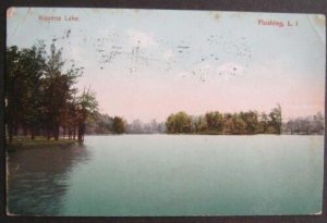 Kissena Lake Flushing NYC NY 1909 Long island News 5494 