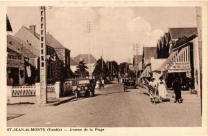 CPA St-JEAN-de-MONTS - Avenue de la Plage (297798)