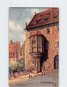 Postcard Schöner Erker Nürnberg Germany