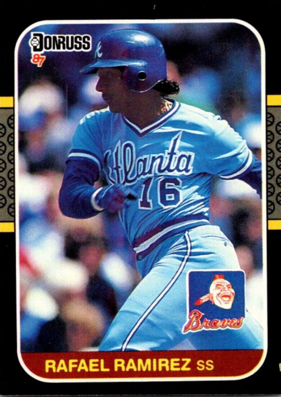 1987 DONRUSS Baseball Card Rafael Ramirez SS Atlanta Braves