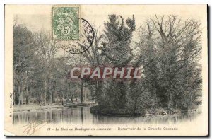 Postcard Old Paris Bois De Boulogne By Autumn Reservoir De La Grande Cascade