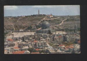 077920 JERUSALEM Temple place w/ rock mosque back mount olives