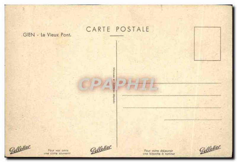 Modern Postcard Gien Old Bridge