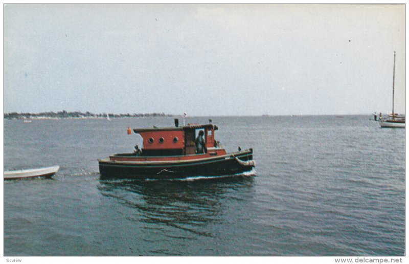 Tugboat between New London & Groton , Conn. , 50-60s