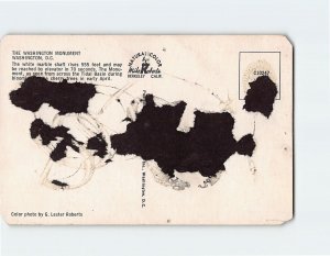 Q-15715 Washington Monument & Cherry Trees in Bloom Washington DC USA