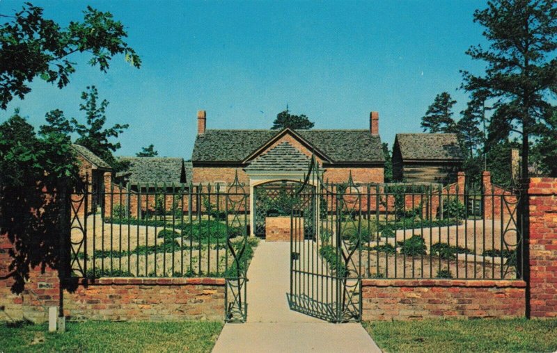 Garden at Ante Bellum Plantation, Stone Mountain, Georgia Iron Gate Postcard