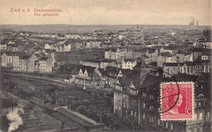 L136 Luxembourg 1921 Esch-sur-Alzette Panoramic View vintage postcard