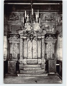 Postcard Holy Ark with the Bible, Canton Synagogue, Venice, Italy