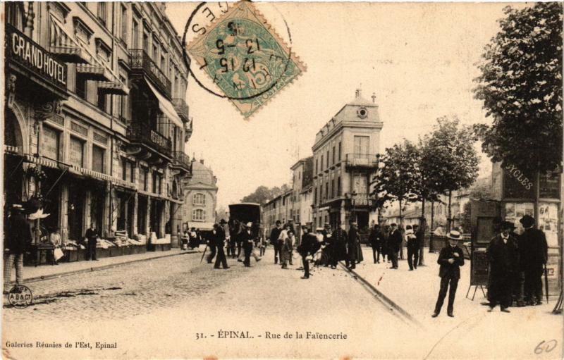 CPA 31 ÉPINAL Rue de la Faiencerie (405542)