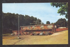 BOONE NORTH CAROLINA NC LAUREL MOTEL OLD CARS VINTAGE ADVERTISING POSTCARD