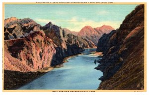 Arizona  Boulder Dam Colorado River Looking downstream from Dam