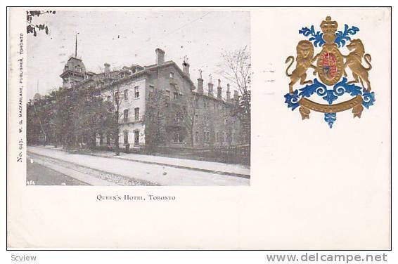 Coat of Arms, Queen's Hotel, Toronto, Canada, PU-1906