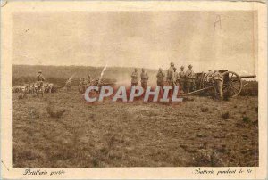 Old Postcard Artillery Battery Scope During the Army Shooting