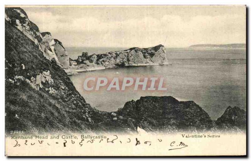 Postcard Old Kennane Head and Caste Ballycastle