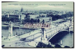 Postcard Old Paris Pont Alexandre III