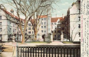 Vanderbilt Hall, Yale University, New Haven, CT, Early Postcard, Used in 1906