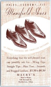 M-42430 Mansfield Shoes Maury's Men's Wear Barberton Ohio