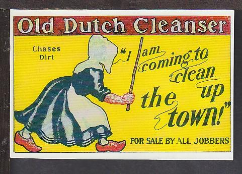 Old Dutch Cleanser Trade Card Reproduction Postcard BIN 