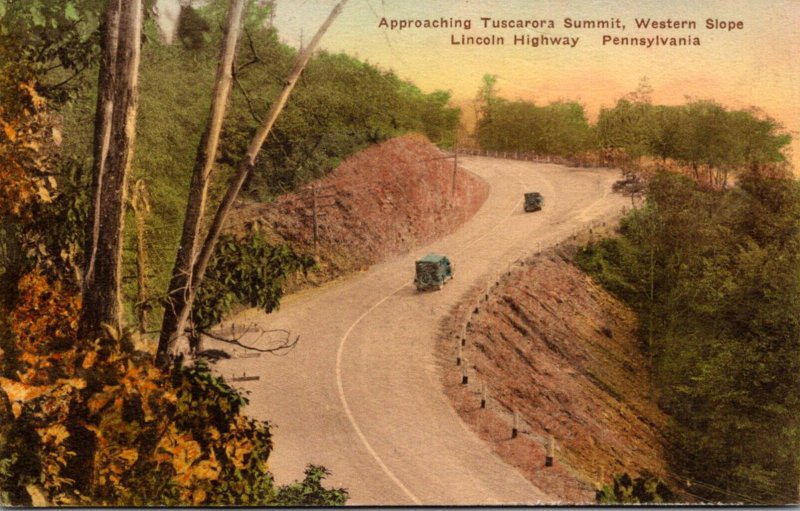 Pennsylvania Lincoln Highway Western Slope Approaching Tuscarora Summit Handc...