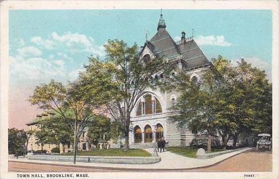 Massachusetts Brookline Town Hall 1930