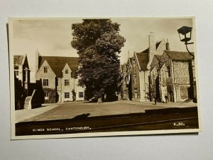 UNUSED REAL PHOTO VINTAGE POSTCARD -  KINGS SCHOOL CANTERBURY    (KK661) 