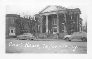 H76/ Taylorsville Kentucky RPPC Postcard c1950s County Court House 123