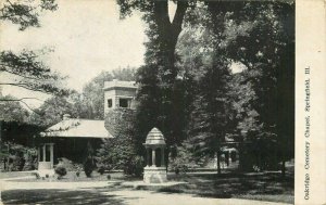 C-1910 Oakridge Cemetery Chapel Springfield Illinois Postcard 20-10086