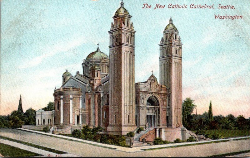 Washington Seattle The New Catholic Cathedral 1908