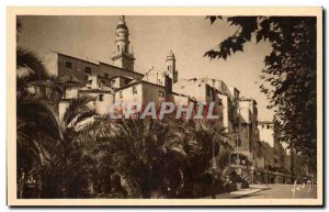 Old Postcard Cote D & # 39Azur Menton Old City