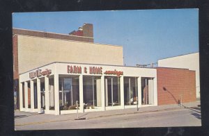 COLUMBIA MISSOURI FARM AND HOME SAVINGS BANK ADVERTISING POSTCARD MO.