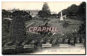 Old Postcard Angers Jardin du Mail
