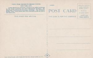 View from Brooklyn Bridge Tower - New York City - DB