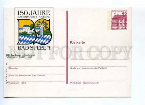 253682 Germany Bad Steben old postal postcard