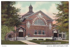 Exterior, Central Methodist Church,  Windsor, Canada, PU-1911