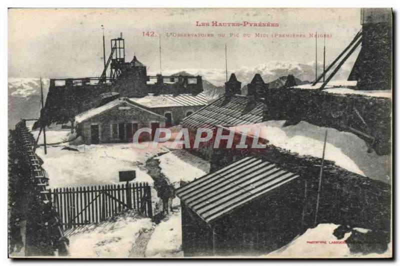 Postcard Ancient Astronomy Hautes Pyrenees L & # 39Observatoire Pic du Midi F...