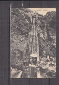 GREAT BRITAIN, LYNTON, FUNICULAR LIFT RAILWAY, 1912 ppc., used.