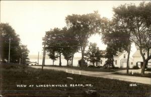 Lincolnville Beach ME c1930 Real Photo Postcard #1501